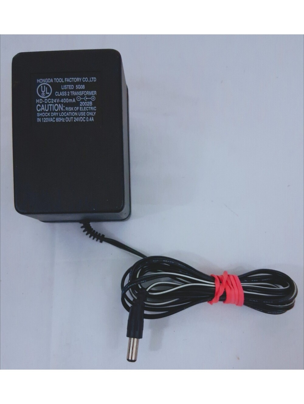 HONGDA Tool Factory HD-DC24V-400mA AC/DC Adapter In 120V Out 24VDC Works TESTED